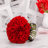 A spectacular red roses bouquet with over 70 of the finest roses beautifully arranged.